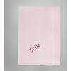 Personalized Knitted Baby Blanket, Pink - Blankets - 2