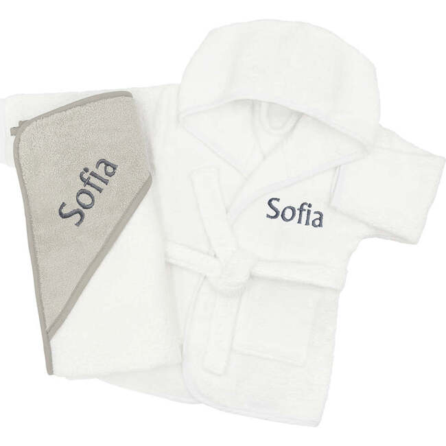 Personalized Cozy Cuddles Gift Set, Grey