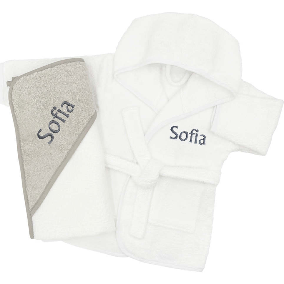 Personalized Cozy Cuddles Gift Set, Grey - Mixed Apparel Set - 1