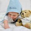 Personalized Cozy Cuddles Gift Set, Blue - Mixed Apparel Set - 2