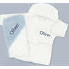 Personalized Cozy Cuddles Gift Set, Blue - Mixed Apparel Set - 5