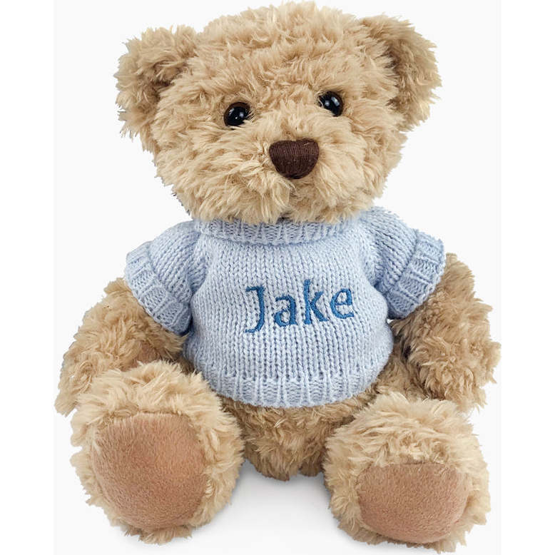 Personalized Bertie Bear, Blue - Plush - 1