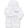 Personalized Bathrobe, Grey - Robes - 1 - thumbnail