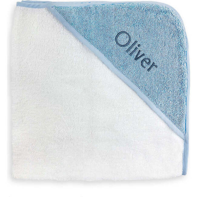 Personalized Baby Hooded Towel, Blue