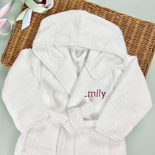 Personalized Bathrobe, Pink - Robes - 4