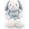 Personalized Baby Bunny with Jumper, Blue - Plush - 1 - thumbnail