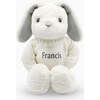 Personalized Baby Bunny with Jumper, Grey - Plush - 1 - thumbnail