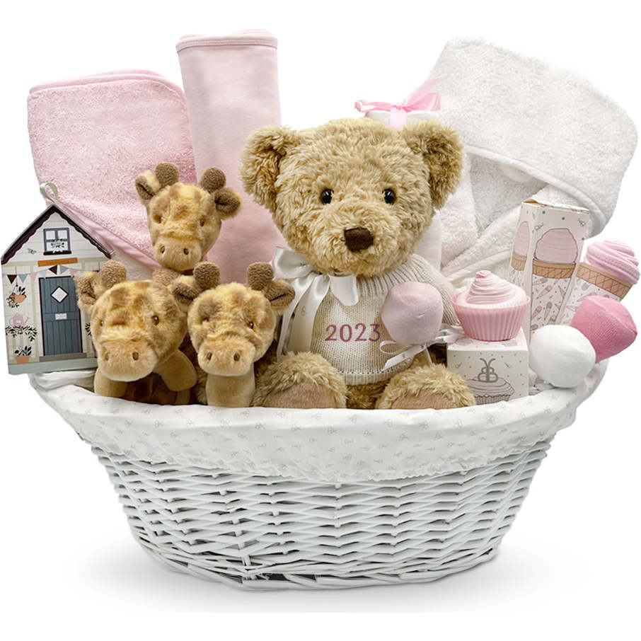 My First Year Giraffe Hamper, Pink - Mixed Apparel Set - 1