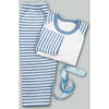 My First Year Zebra Hamper, Blue - Mixed Apparel Set - 3