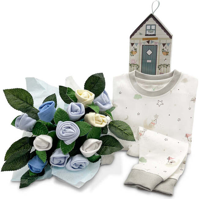 Little Love Pajamas & Welcome Posy, Blue