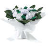 Hand Tied Baby Clothes Bouquet, White - Mixed Apparel Set - 1 - thumbnail