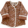 Quilted Jacket, Caramel Floral - Jackets - 1 - thumbnail