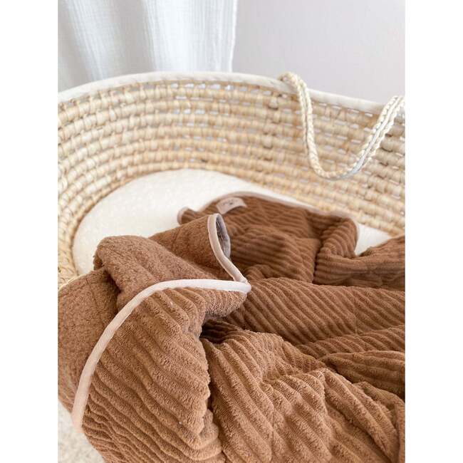 Kids Quilt, Playmat, Quilted Chocolate Teddy - Quilts - 3