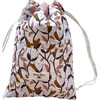 Cotton Drawstring Backpack, Floral Ivory - Backpacks - 2