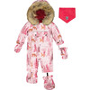 Winter Forest Print 2-Piece Snowsuit, Multicolors - Snowsuits - 1 - thumbnail