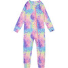 Rainbow Print One-Piece Thermal Underwear, Multicolors - Loungewear - 1 - thumbnail