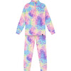 Rainbow Print 2-Piece Thermal Underwear Set, Multicolors - Loungewear - 1 - thumbnail