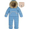 One-Piece Baby Car Seat Snowsuit, Indigo Blue - Snowsuits - 1 - thumbnail