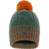 Knit Hat, Sea Pine & Orange - Hats - 1 - thumbnail