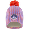 Knit Hat, Lilac & Orange - Hats - 1 - thumbnail