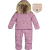 Forest Friends Print One-Piece Baby Snowsuit, Lavender - Snowsuits - 1 - thumbnail