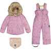 Forest Friends Print 2-Piece Baby Snowsuit, Lavender - Snowsuits - 1 - thumbnail