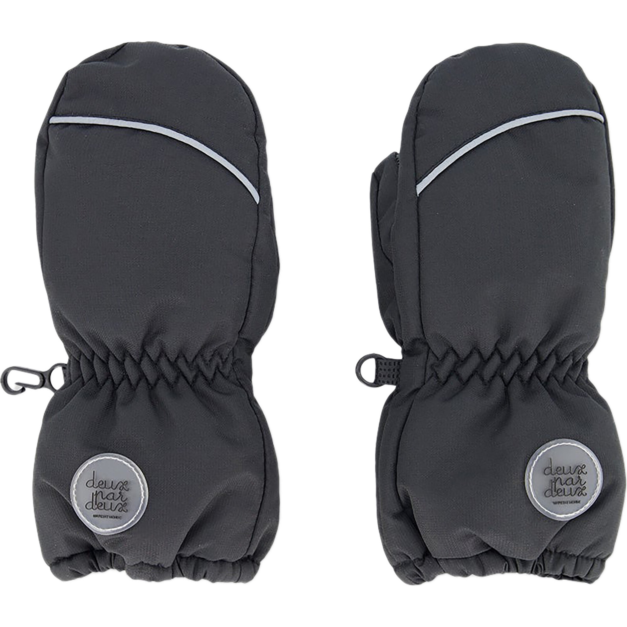 Mittens, Black - Gloves - 1