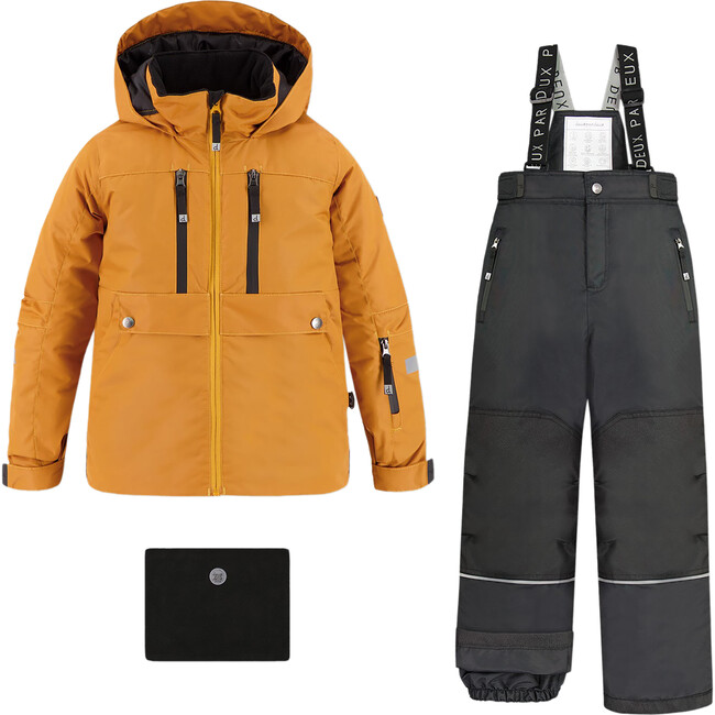 2-Piece Snowsuit, Orange & Black