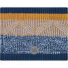 Acrylic Knit Neckwarmer, Navy & Chocolate - Scarves - 1 - thumbnail