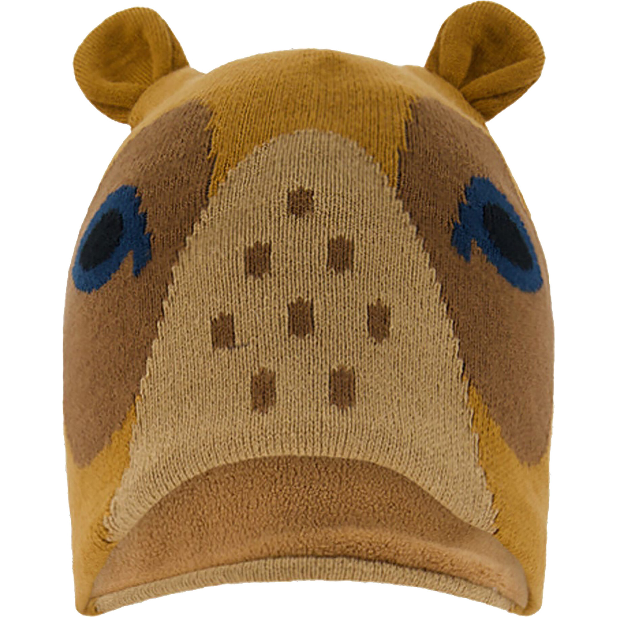 Acrylic Knit Hat, Chocolate - Hats - 1