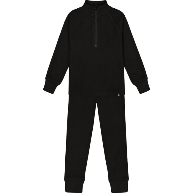 2-Piece Thermal Underwear Set, Black