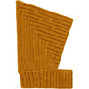 Slip-On Knit Ribbed Hood, Marigold - Hats - 1 - thumbnail