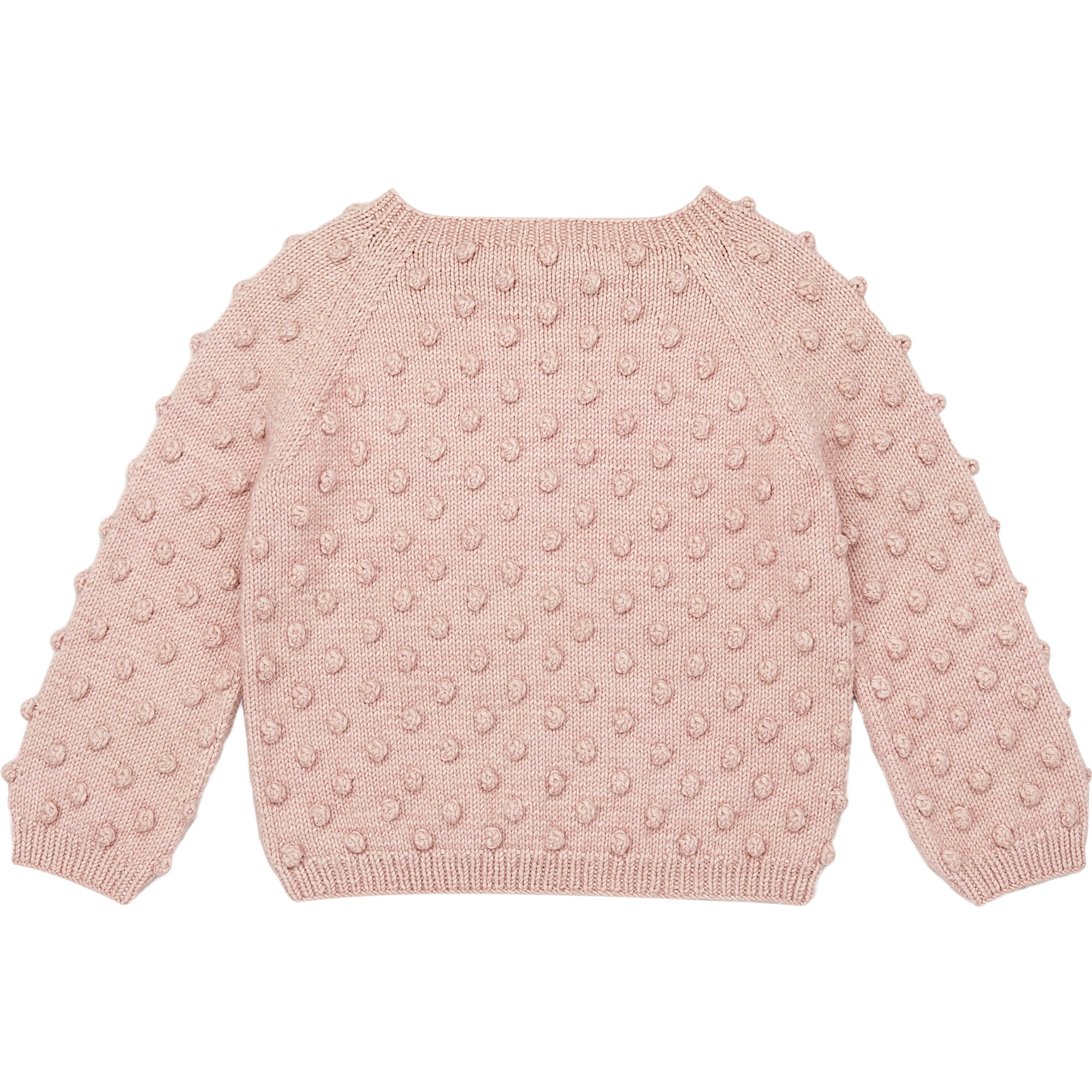 Popcorn Knit Long Sleeve Sweater, Rosette - Misha & Puff Sweaters