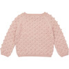 Popcorn Knit Long Sleeve Sweater, Rosette - Sweaters - 1 - thumbnail