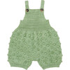 Popcorn Knit Ribbed Yoke Romper, Mojave - Rompers - 1 - thumbnail