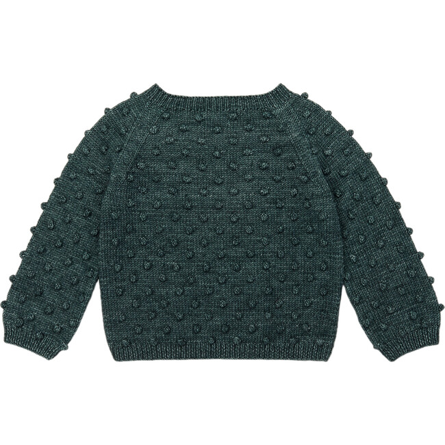 Popcorn Knit Long Sleeve Sweater, Camp Green - Misha & Puff
