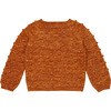 Popcorn Knit Long Sleeve Sweater, Fox - Sweaters - 1 - thumbnail