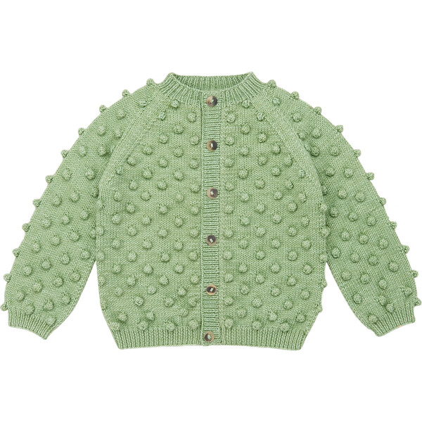 Popcorn Knit Buttoned Cardigan, Mojave - Misha & Puff