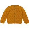 Popcorn Knit Buttoned Cardigan, Marigold - Cardigans - 1 - thumbnail