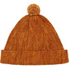Garter Knit Pom Pom Hat, Fox - Hats - 1 - thumbnail
