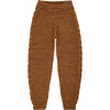 Braided Knit Cuffed Jogger, Acorn - Pants - 1 - thumbnail