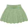 Chevron Knit Scalloped Hem Skater Skirt, Mojave - Skirts - 1 - thumbnail