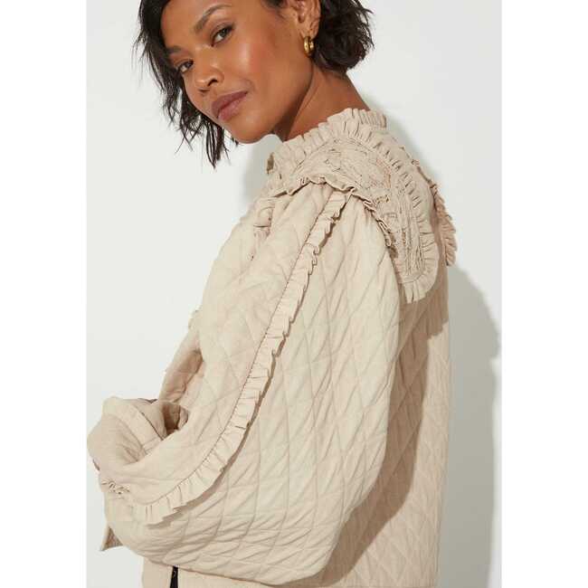 Women's Frida Jacket, Oatmeal - Cleobella Dresses | Maisonette