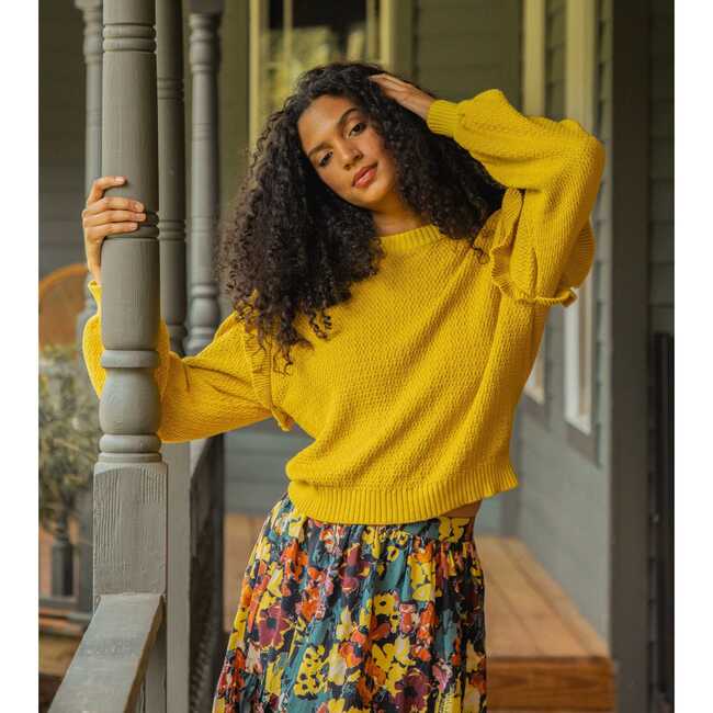 Women's Yara Sweater, Citrine - Cleobella Dresses | Maisonette