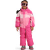 Swirliana Regular Hooded Puffer Suit, Azalea - Snowsuits - 2