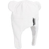 Teddy Fur Hat With Ears, White - Hats - 2