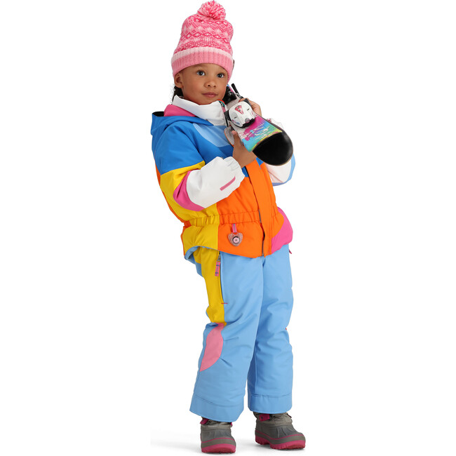 Swirliana Regular Hooded Puffer Suit, White - Snowsuits - 4