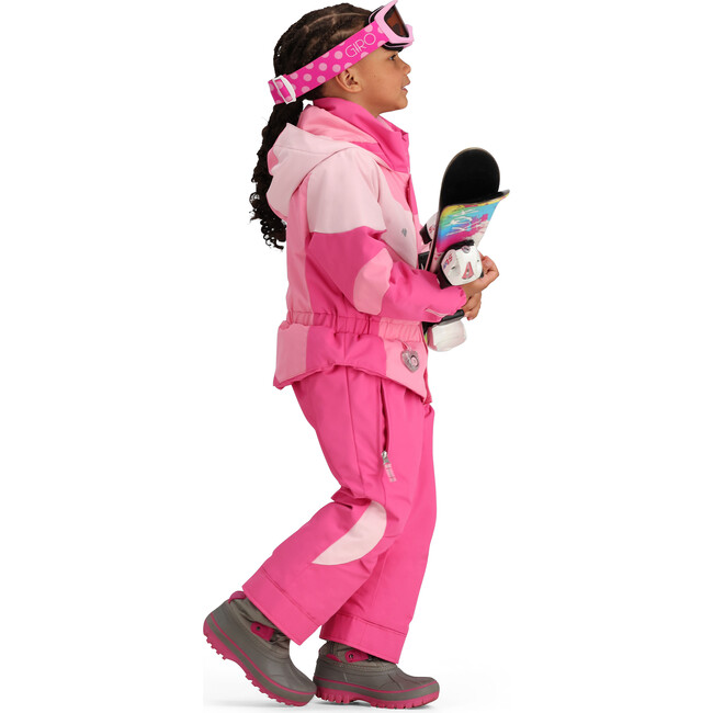 Swirliana Regular Hooded Puffer Suit, Azalea - Snowsuits - 4