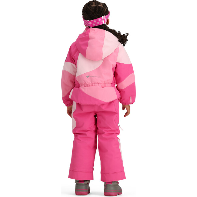 Swirliana Regular Hooded Puffer Suit, Azalea - Snowsuits - 6