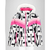 Cara Mia Regular Faux Fur Hooded Print Jacket, Block Party - Parkas - 1 - thumbnail